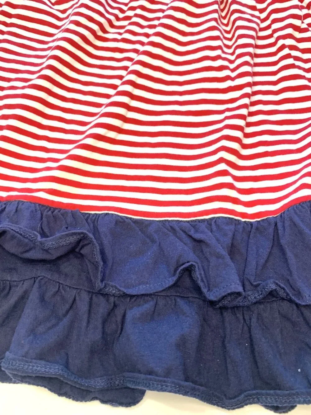 2 Girl Dresses Red White & Blue Oshkosh (12) Old Navy (14-16) Sleeveless